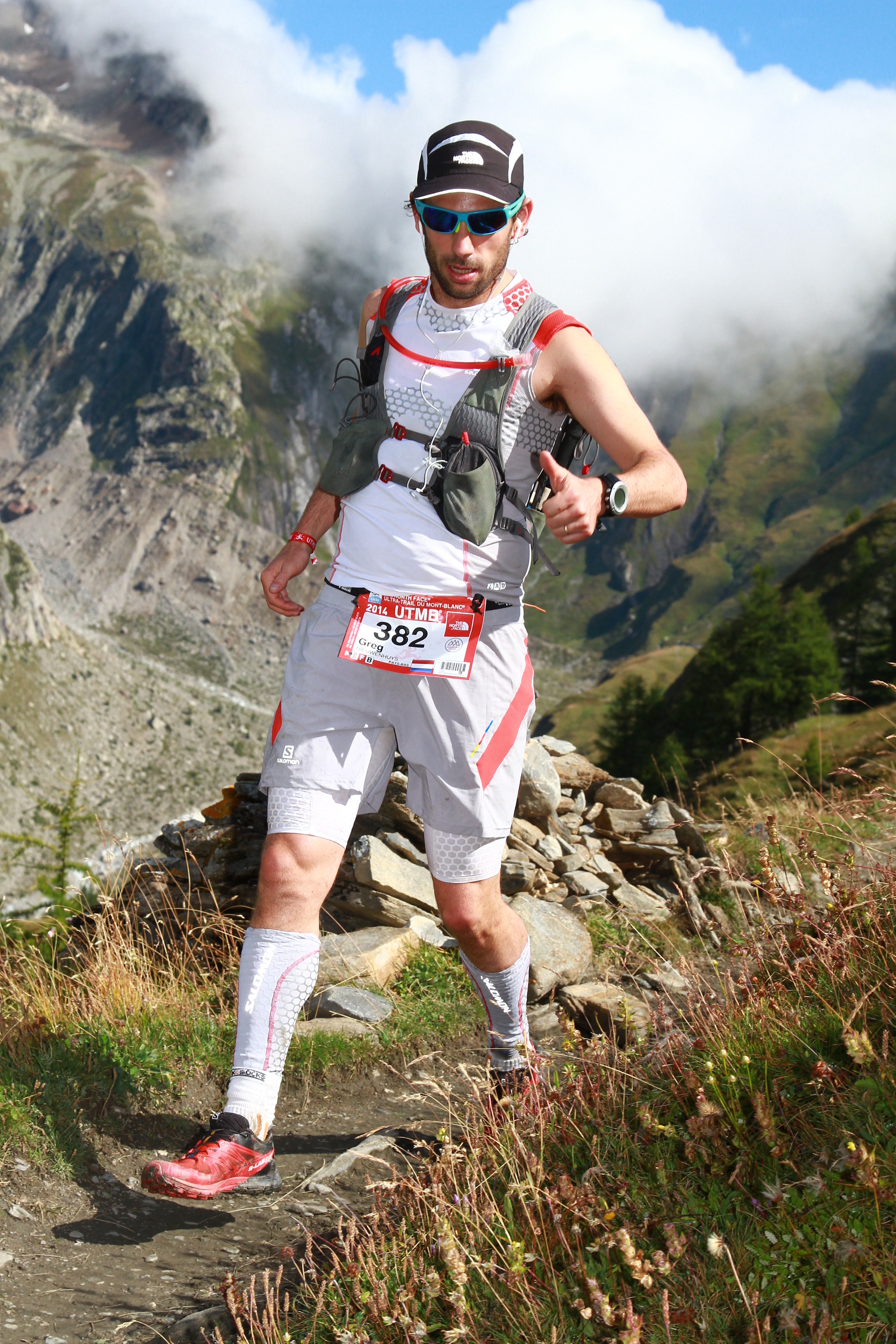 Greg at UTMB ultramarathon